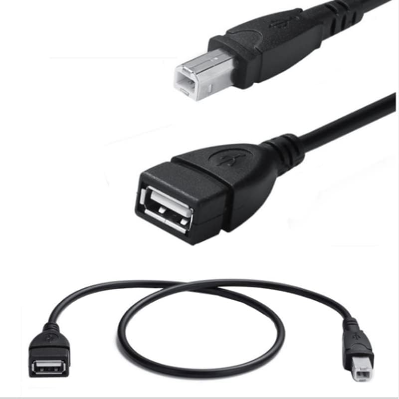 LBSC USB 2.0 A Ÿ  USB B  USB  ͽټ ̺, ĳ , Ｚ HP   ڵ, 0.5m, ǰ